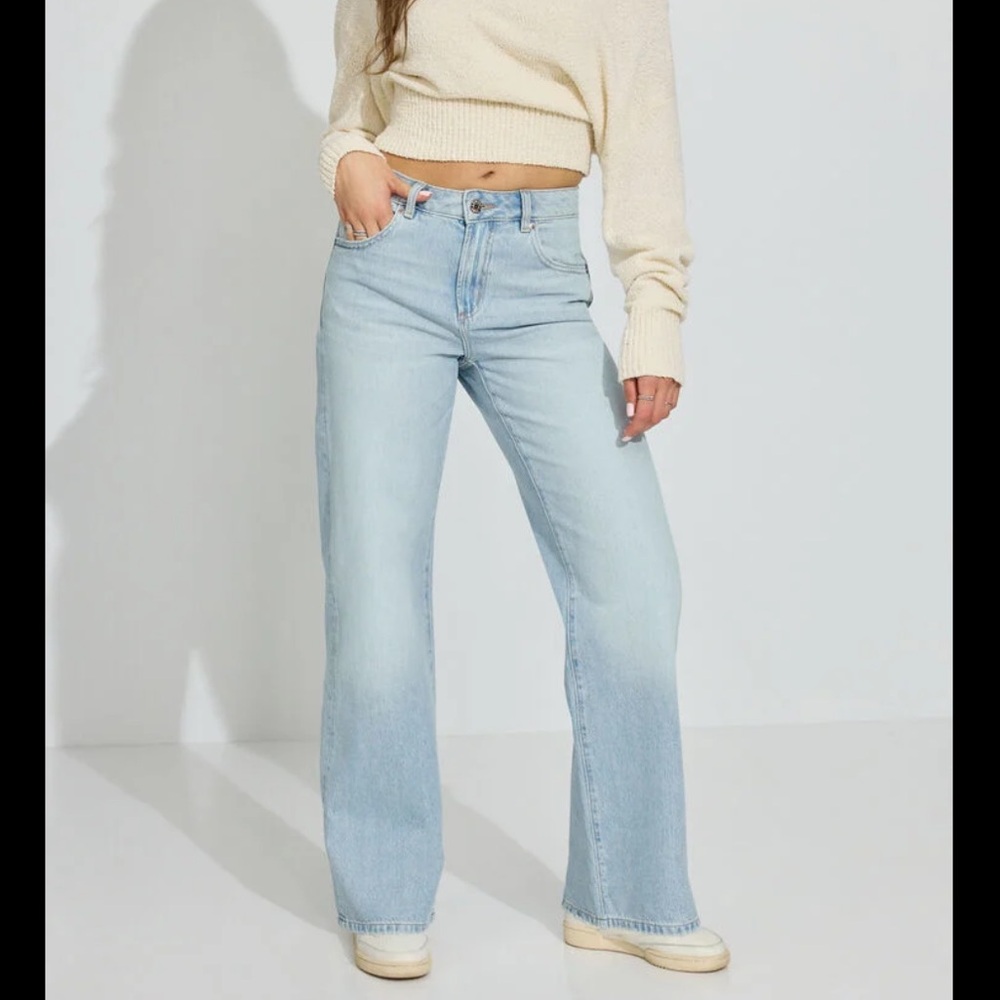 Garage Light Blue Flare Jeans